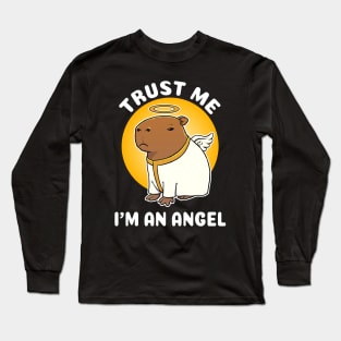 Trust me I'm an Angel Capbara Cartoon Long Sleeve T-Shirt